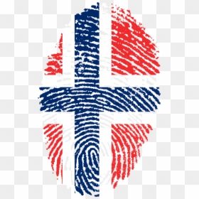 Iceland Flag, Norway Flag, Norway Tattoo, Cheap Travel, - Norway Flag Fingerprint, HD Png Download - trinidad flag png
