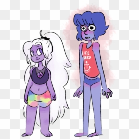 “lapithyst I Drew For Lapithyst Week Amethyst Tans - Steven Universe Fanart Lapithyst, HD Png Download - bomb emoji png