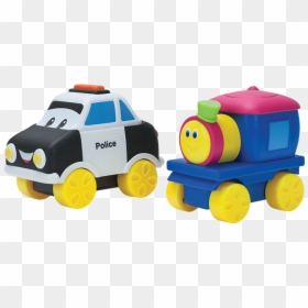 Bob The Train Police Car Toy Figure - Bob The Train Png, Transparent Png - toy train png
