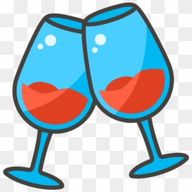 Transparent Glass Of Red Wine Png - Wine Glasses Clinking Free, Png Download - wine emoji png