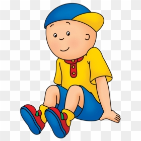 Caillou Sitting - Caillou Png, Transparent Png - child sitting png