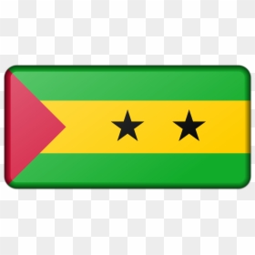 Sao Tome And Principe Flag Clip Arts - Sao Tome En Principe Vlag, HD Png Download - trinidad flag png