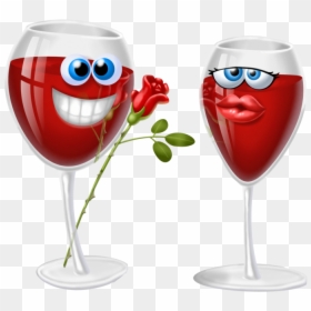 Emoji Drinking Wine, HD Png Download - wine emoji png