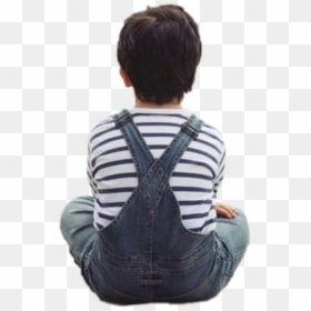 #boy #child #kid #sitting #back - Kid Sitting Back Png, Transparent Png - child sitting png