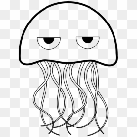 Reliable Kissing Fish Coloring Pages Clip Art Library - Jellyfish Clipart Black And White, HD Png Download - fish head png