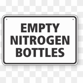 Empty Nitrogen Bottles Sign, HD Png Download - empty sign png