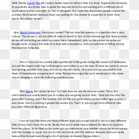 Document, HD Png Download - agario png