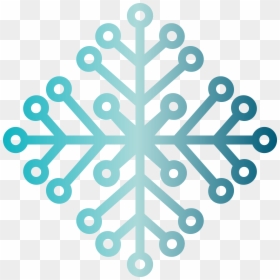Snowflake Silhouette Christmas Pattern - Snowflake, HD Png Download - christmas pattern png