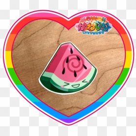 Kawaii Universe Cute Watermelon Wedge Sticker Pic 01 - Kawaii Cute Earth, HD Png Download - cute sun png