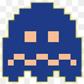Pacman Dark Blue Ghost, Hd Png Download , Png Download - Pacman Blue Ghost Png, Transparent Png - pac man ghost png