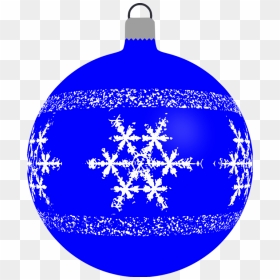Bauble, Christmas, Decoration, Ornament, Snowflake - Christmas Baubles Clipart, HD Png Download - blue christmas ornaments png
