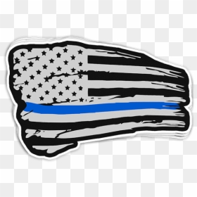 Ak 47 With American Flag, HD Png Download - thin blue line flag png
