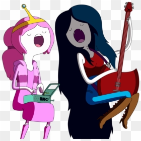 Marceline, Princess Bubblegum, And Adventure Time Image - Princess Bubblegum And Marceline Singing, HD Png Download - princess bubblegum png