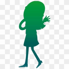 Girl Walking Png Transparent Images - Illustration, Png Download - woman walking silhouette png