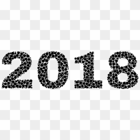 Chain,monochrome Photography,text - 2018 Clipart Black And White, HD Png Download - chain clipart png