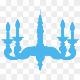 Chandelier Clip Art Purple, HD Png Download - chandelier silhouette png