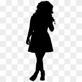 Woman Silhouette - Transparent Silhouette Of Woman, HD Png Download - woman standing silhouette png