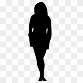 #silhouette #woman #standing #pose #black #vipshoutout - Beanie, HD Png Download - woman standing silhouette png