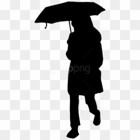 Free Png Woman Umbrella Silhouette Png - Silhouette Women With An Umberella, Transparent Png - woman walking silhouette png