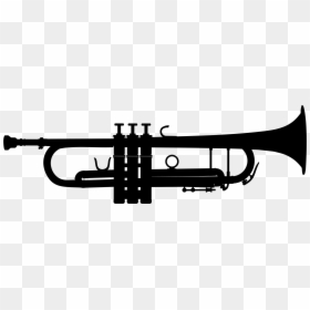 Band At Getdrawings Com Free For Personal - Trumpet Vector, HD Png Download - band silhouette png