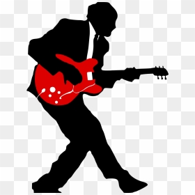 Music Clipart Silhouette - Rock And Roll Png, Transparent Png - band silhouette png