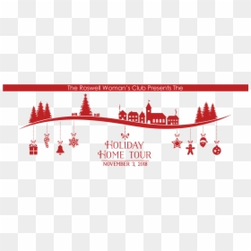 Holiday Home Tour Banner - クリスマス オーナメント イラスト 大人, HD Png Download - santa silhouette png