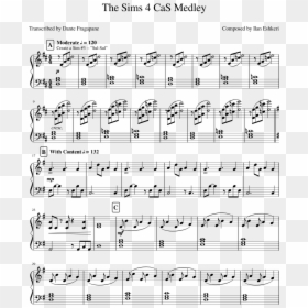 Sims 4 Theme Sheet Music, HD Png Download - the sims 4 png