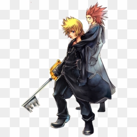 Kingdom Hearts Roxas Official Art, HD Png Download - roxas png