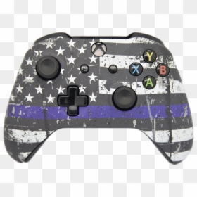 Custom Xbox One Controller, HD Png Download - thin blue line flag png