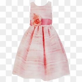 Flower Girl Cocktail Dress Party Dress - Cocktail Dress, HD Png Download - pink dress png