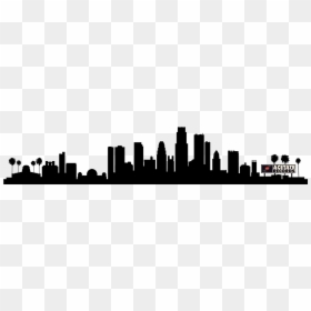 La Skyline Png - Los Angeles Skyline Transparent Background, Png Download - miami skyline silhouette png