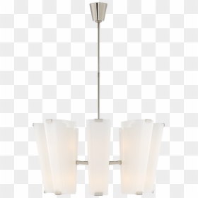 Alpine Medium Chandelier In Polished Nickel With White - Chandelier, HD Png Download - chandelier silhouette png