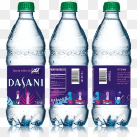 This Bottle Water With The Band Design Only Can Be - Dasani Water Bottle Label, HD Png Download - dasani png