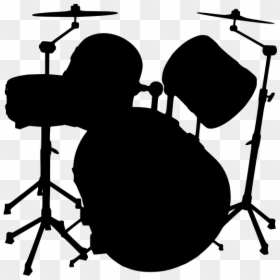 Drums Clip Art, HD Png Download - band silhouette png