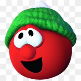 Bob The Tomato Wearing Winter Hat - Bob The Tomato Christmas, HD Png Download - bob the tomato png