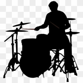 Drummer Clipart, HD Png Download - band silhouette png