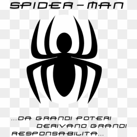 Spider Man Logo Black And White, HD Png Download - spiderman symbol png