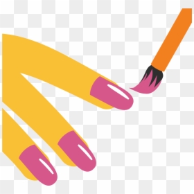 Nail Emoji Png - Nail Polish Vectors Png, Transparent Png - football emoji png