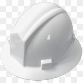 White Full Brim Hard Hat W/ratchet, HD Png Download - hardhat png