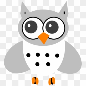 Transparent Owl Clip Art Black And White - White Owl Clipart, HD Png Download - white owl png