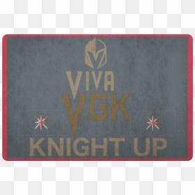 Vegas Golden Knights Housewarming Doormat Welcome Mat - Emblem, HD Png Download - welcome to las vegas sign png