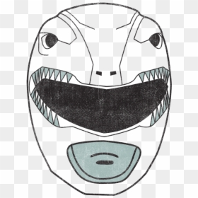 Power Rangers Red Ranger Mask Men"s Tank - Red Ranger Helmet Drawing, HD Png Download - red ranger png