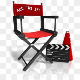 Director Chair Act As If - Film Director Chair Png, Transparent Png - directors chair png