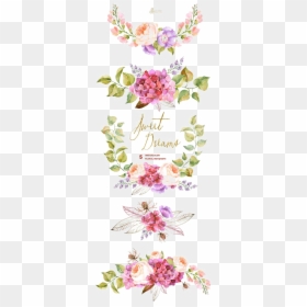 Flower Bouquet Watercolor Painting Wedding Invitation - Watercolor Floral Vector Png, Transparent Png - wedding invitation png