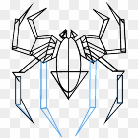 How To Draw Spiderman Logo - รูป วาด ส ไป เด อ ร์ แมน, HD Png Download - spiderman symbol png