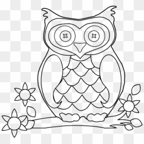 Owl 3 Clip Arts - Fall Coloring Pages, HD Png Download - white owl png