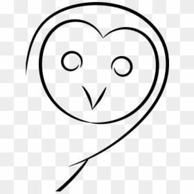 Black And White Cartoon Owls 12, Buy Clip Art - Siluet Kepala Burung Hantu, HD Png Download - white owl png