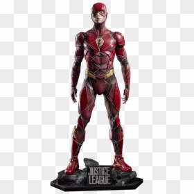 Justice League - Life Size Justice League Statues, HD Png Download - ezra miller png
