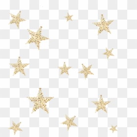 #stars #star #glitter #gold #golden #yellow #space - Glitter Gold Stars Png, Transparent Png - gold glitter star png