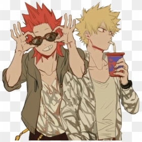 Kiribaku Kirishimaeijirou Bakugoukatsuki Bakugoxki - Kirishima And Bakugou Cool, HD Png Download - bakugou png